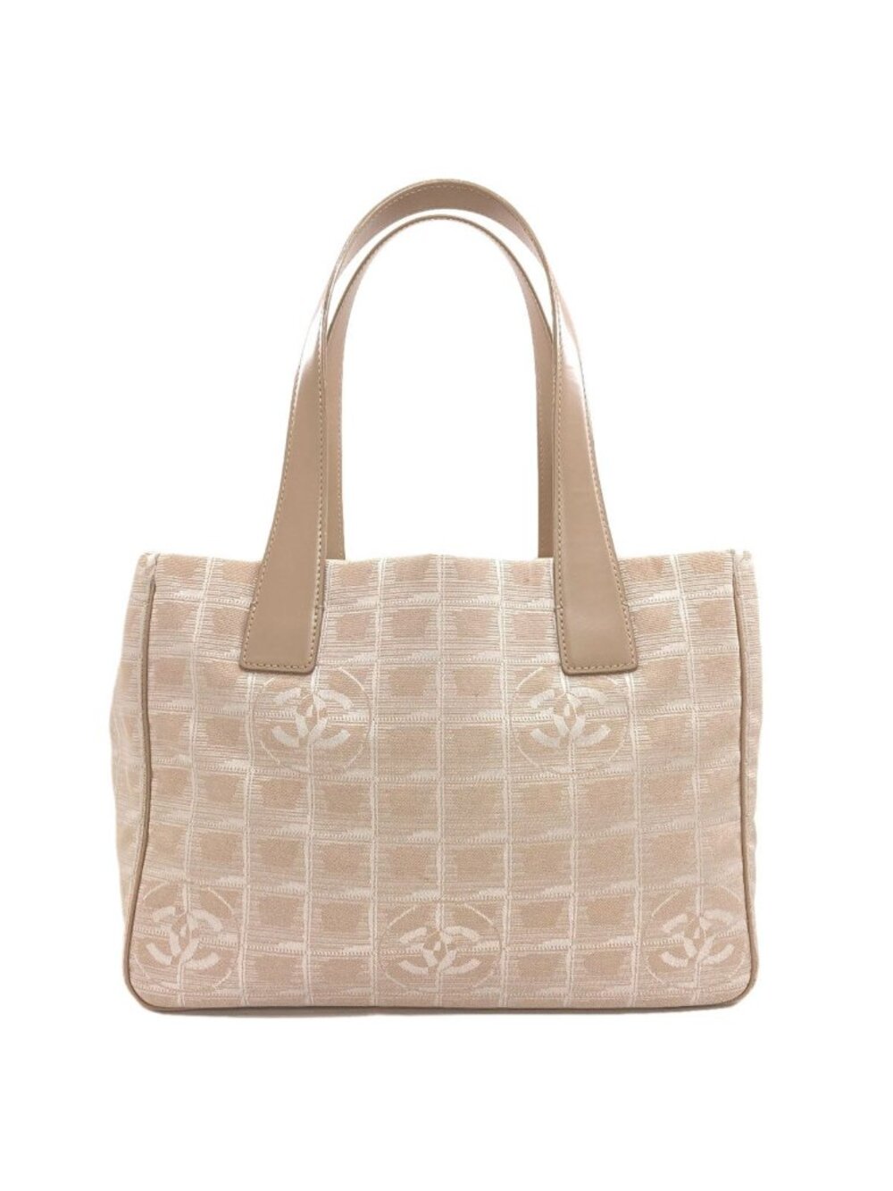 Chanel New Travel Line PM Tote Bag Nylon Jacquard